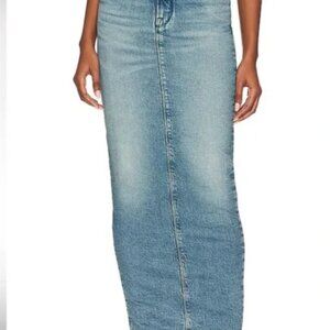 Good American Denim Maxi Skirt 00